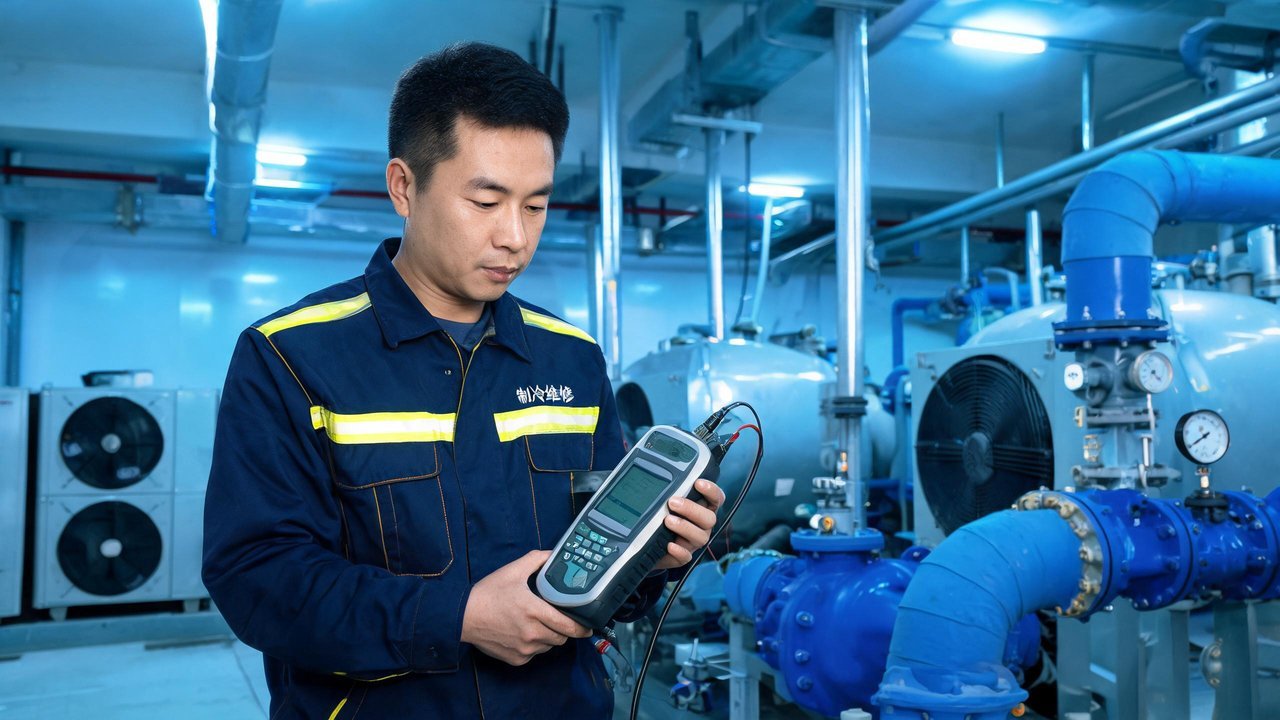 维修技师检修设备
