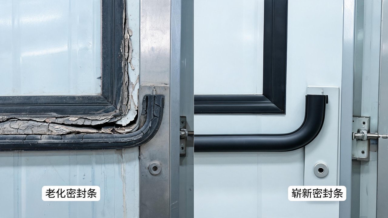 密封条老化对比