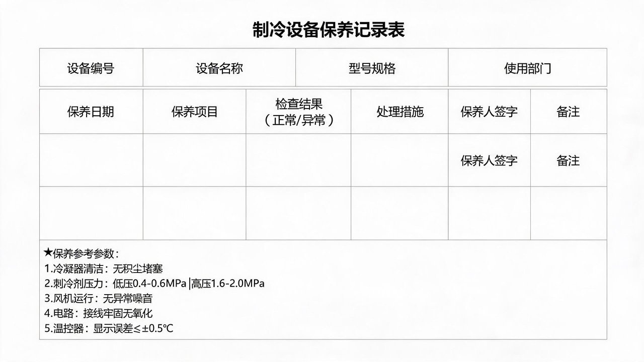 保养记录表