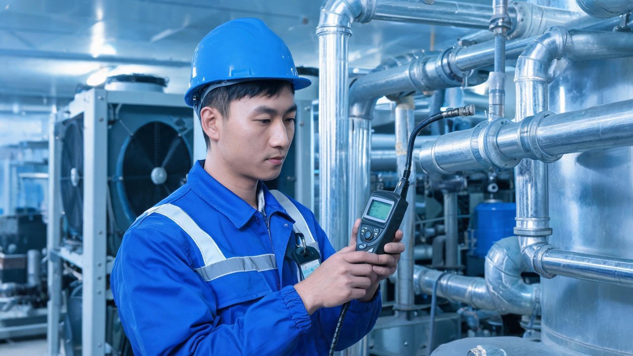 维修工程师检修设备