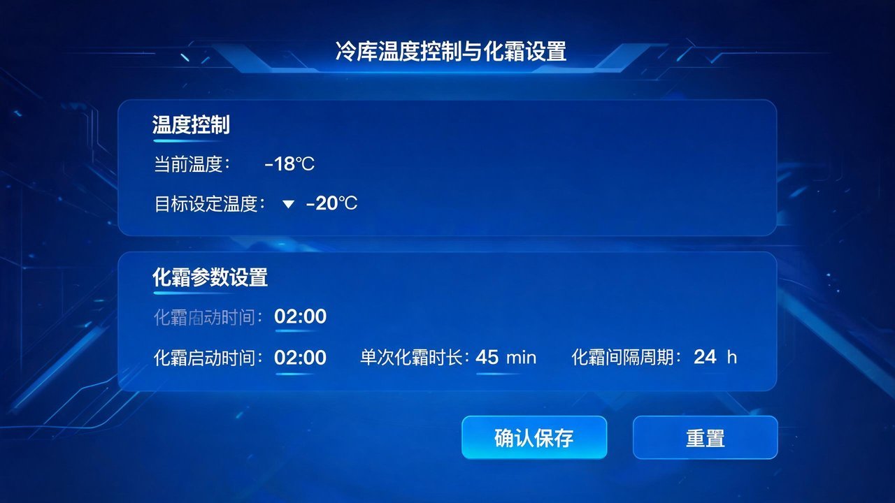 冷库温控与化霜参数设置