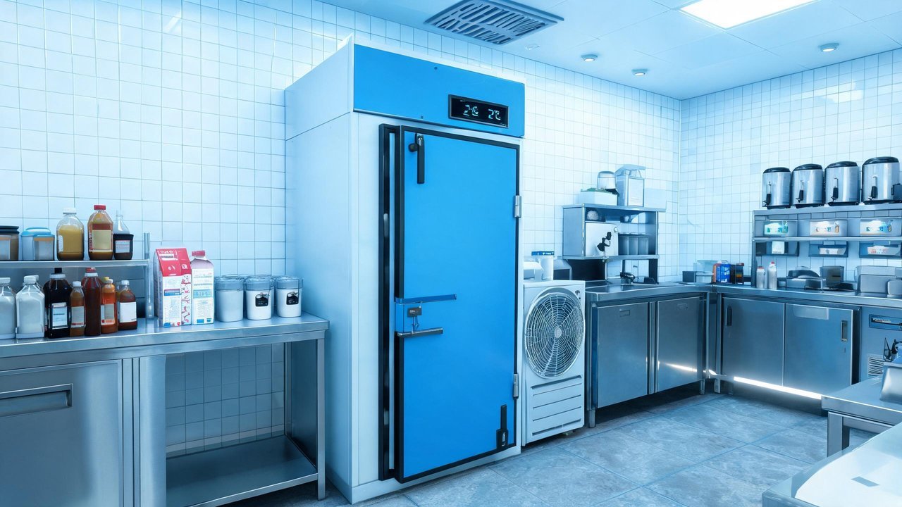 维修师傅清洗冷凝器