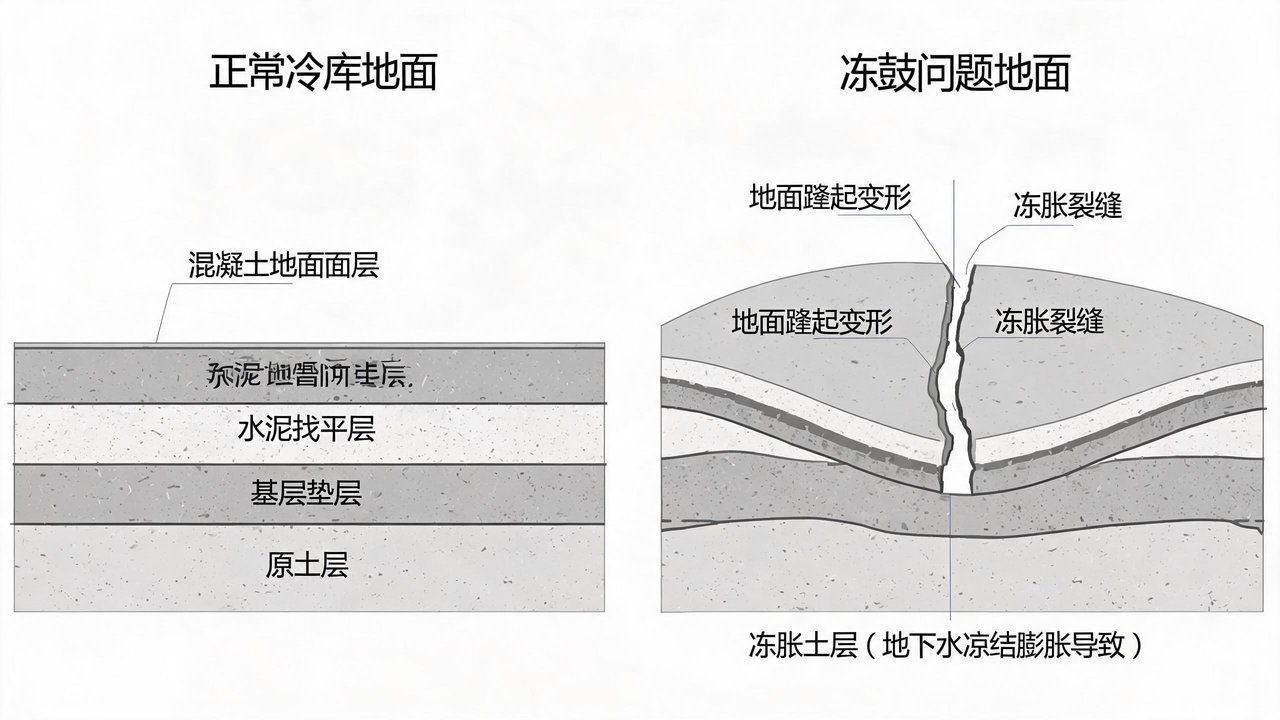 地面冻鼓问题
