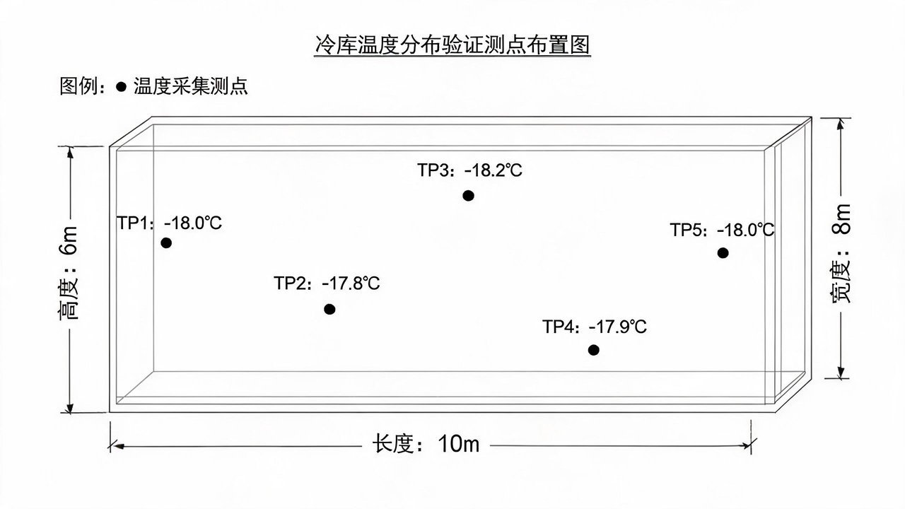 温度分布验证布点示意