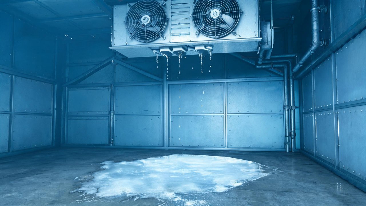除霜排水管堵塞
