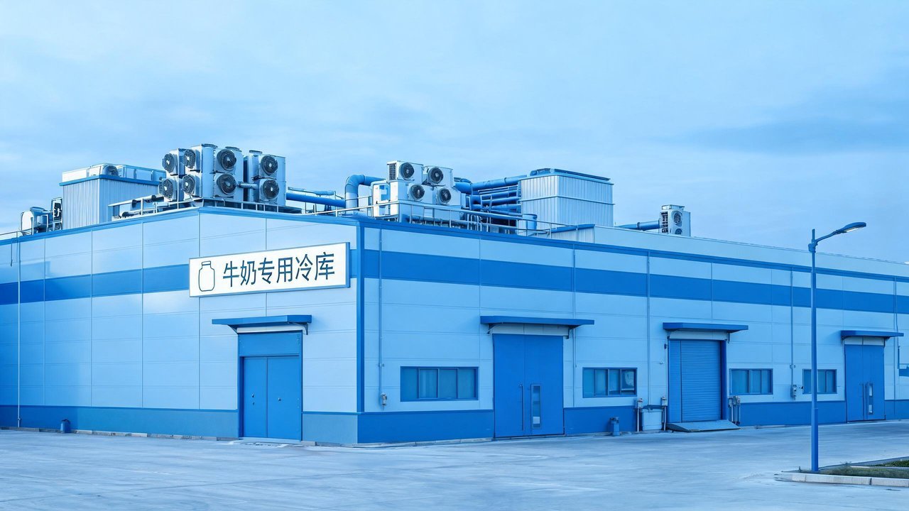 现代化牛奶冷库设施