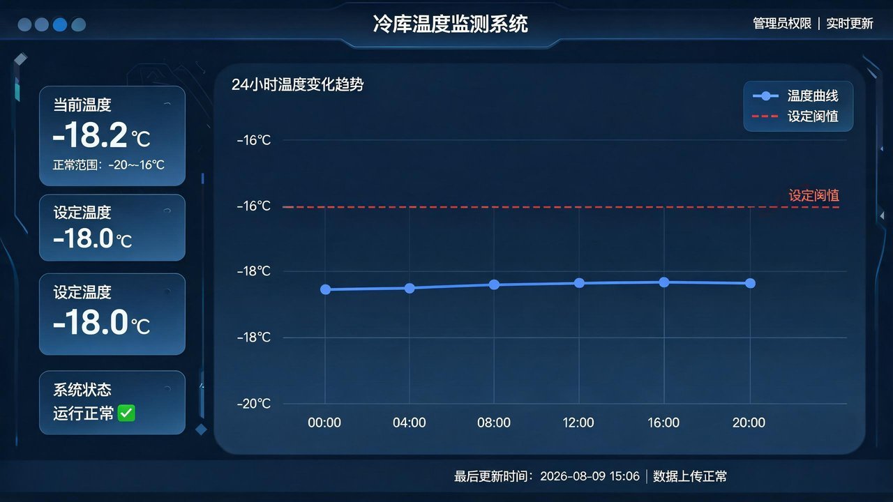 冷库温度监测数据曲线