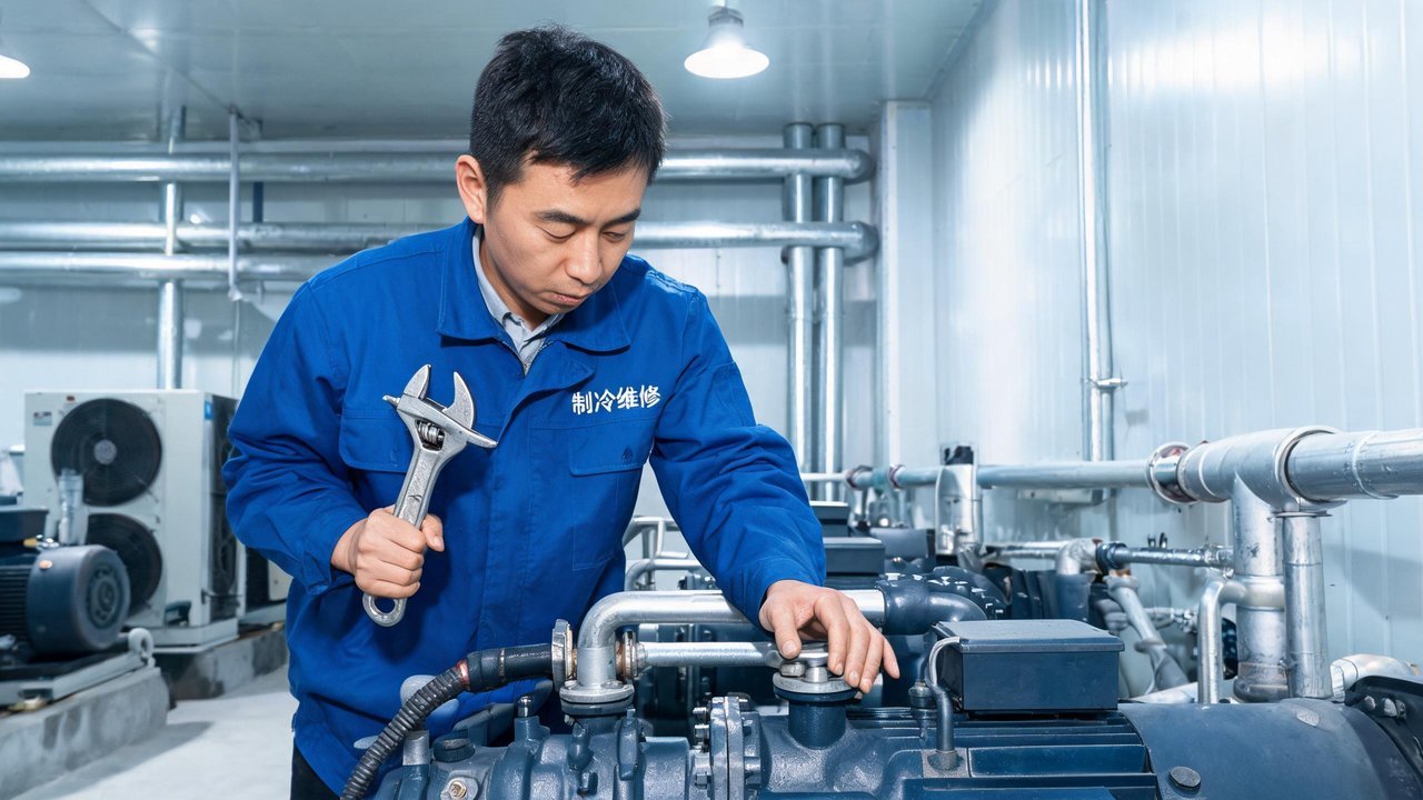 中国维修工程师检修压缩机