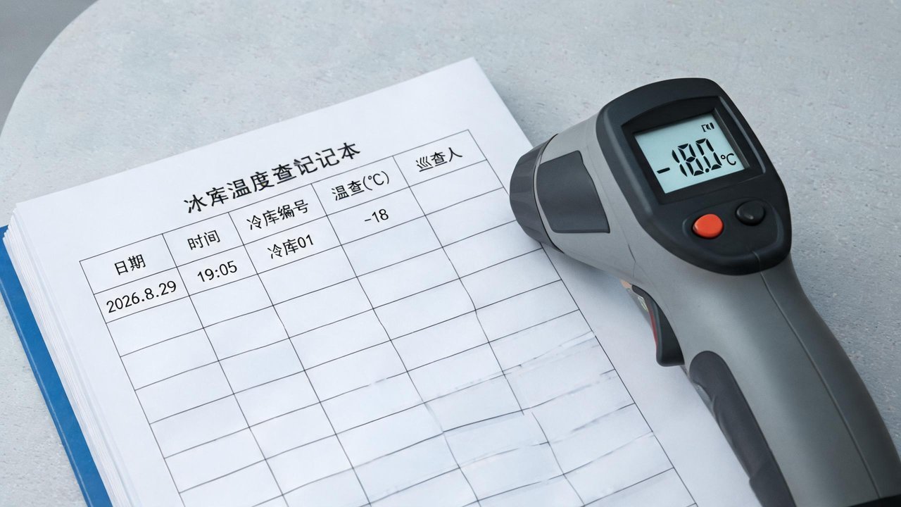 冷库巡查记录表示意