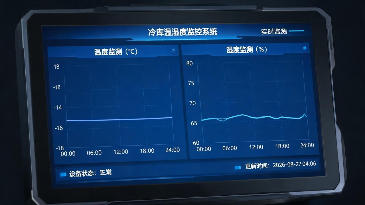 苹果冷库温湿度监控系统显示屏