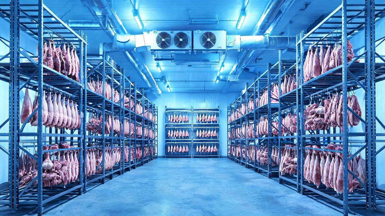 现代化猪肉冷库