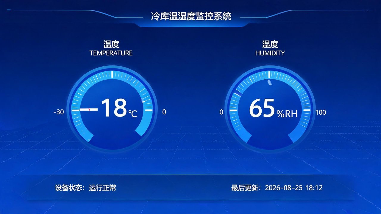 冷库温湿度监控系统界面
