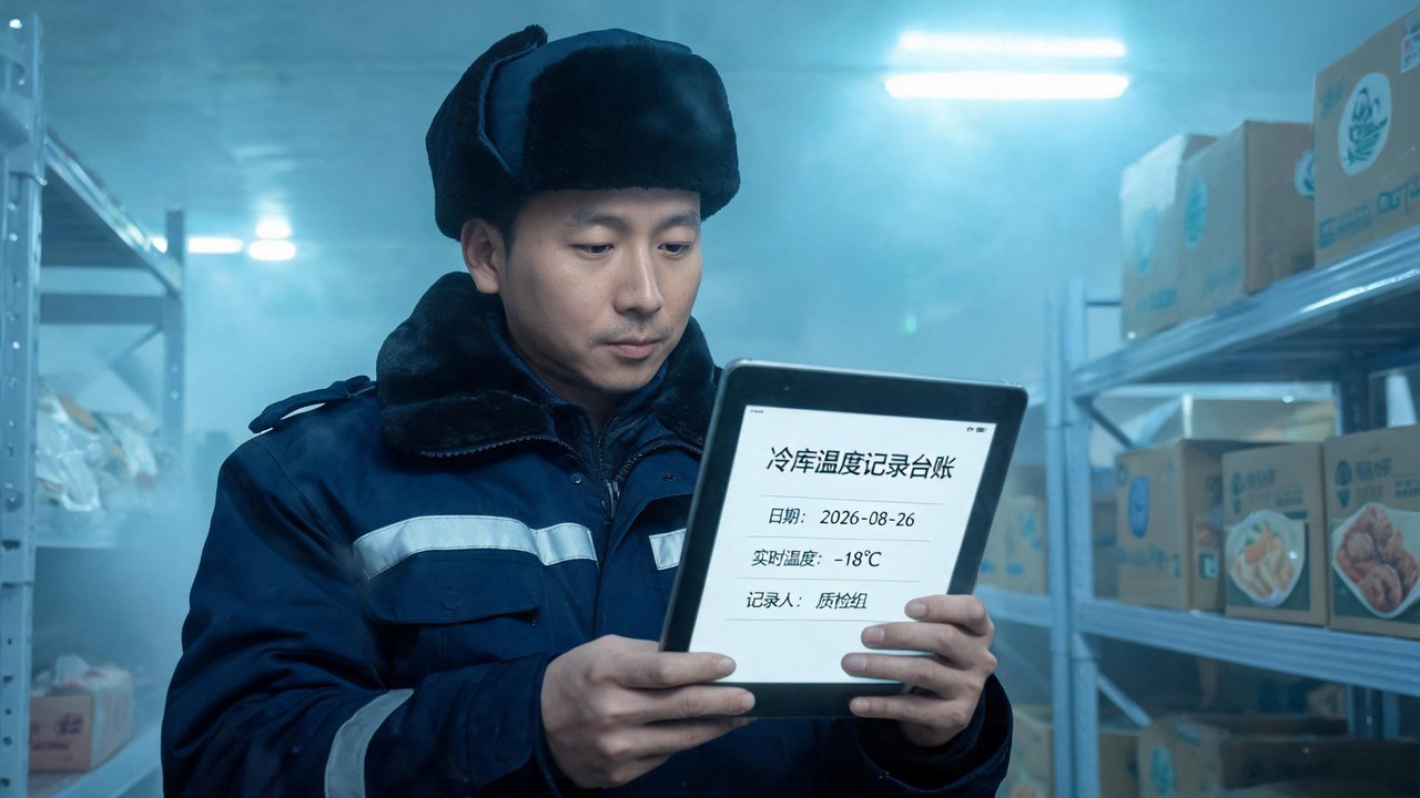 质检员检查温度台账