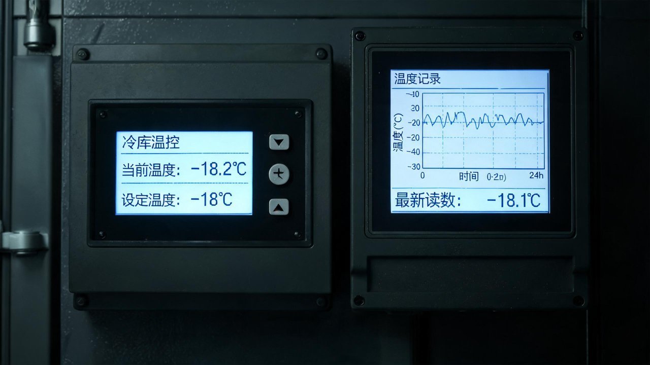 冷库温控面板与温度记录仪