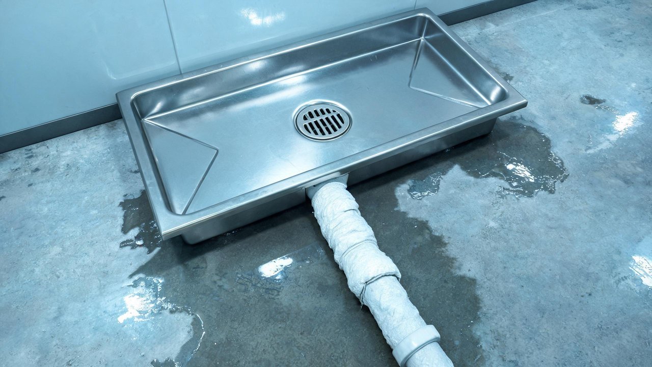 化霜排水地漏与集水盘检查