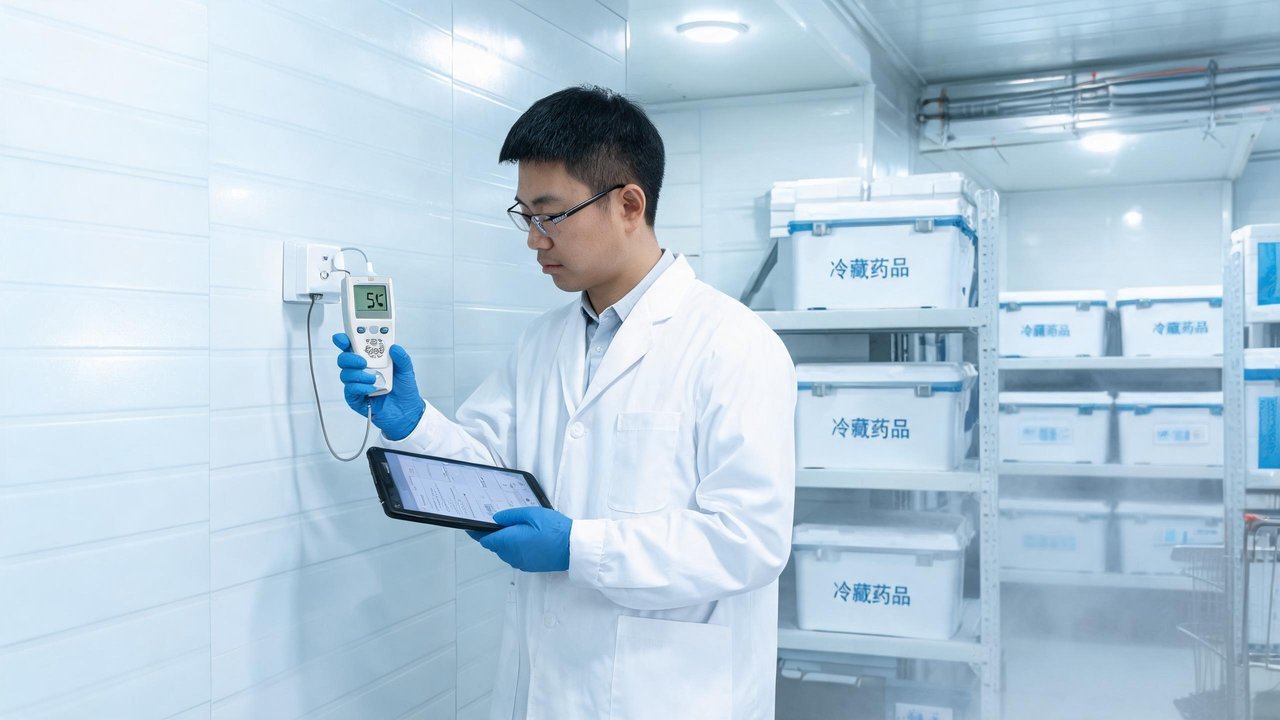 工程师校准温度传感器