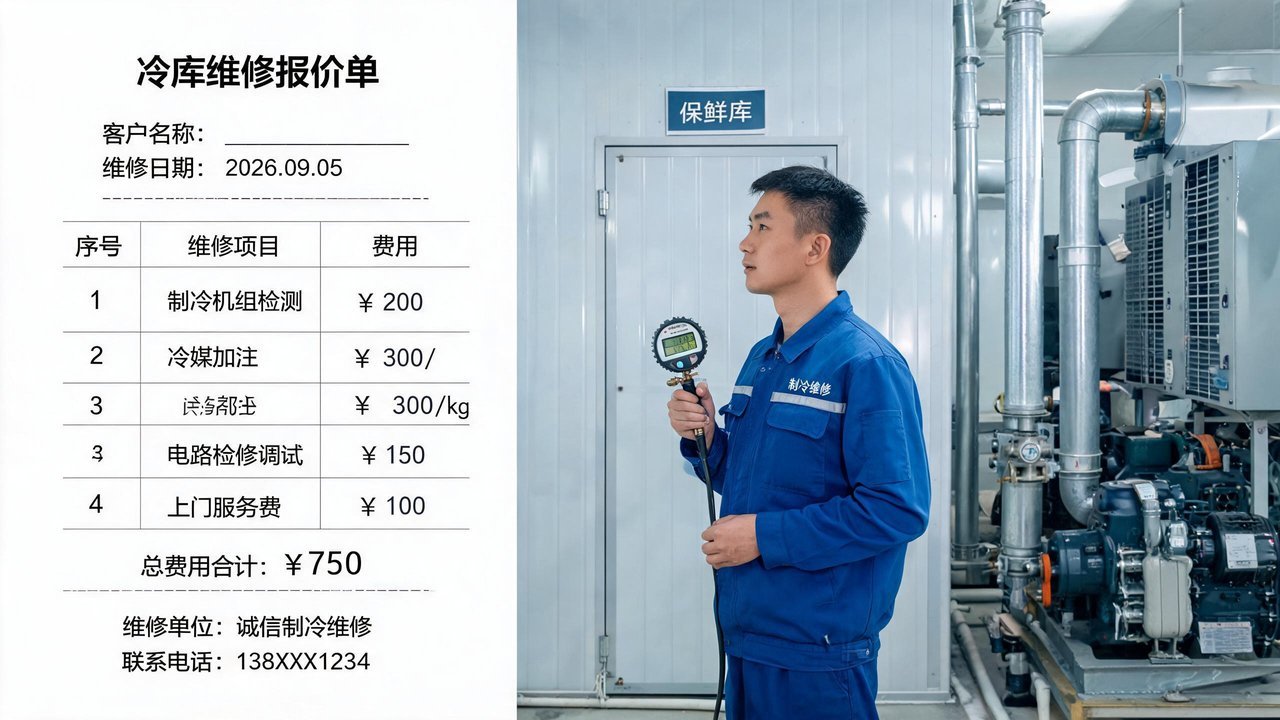 冷库维修报价与机组检修