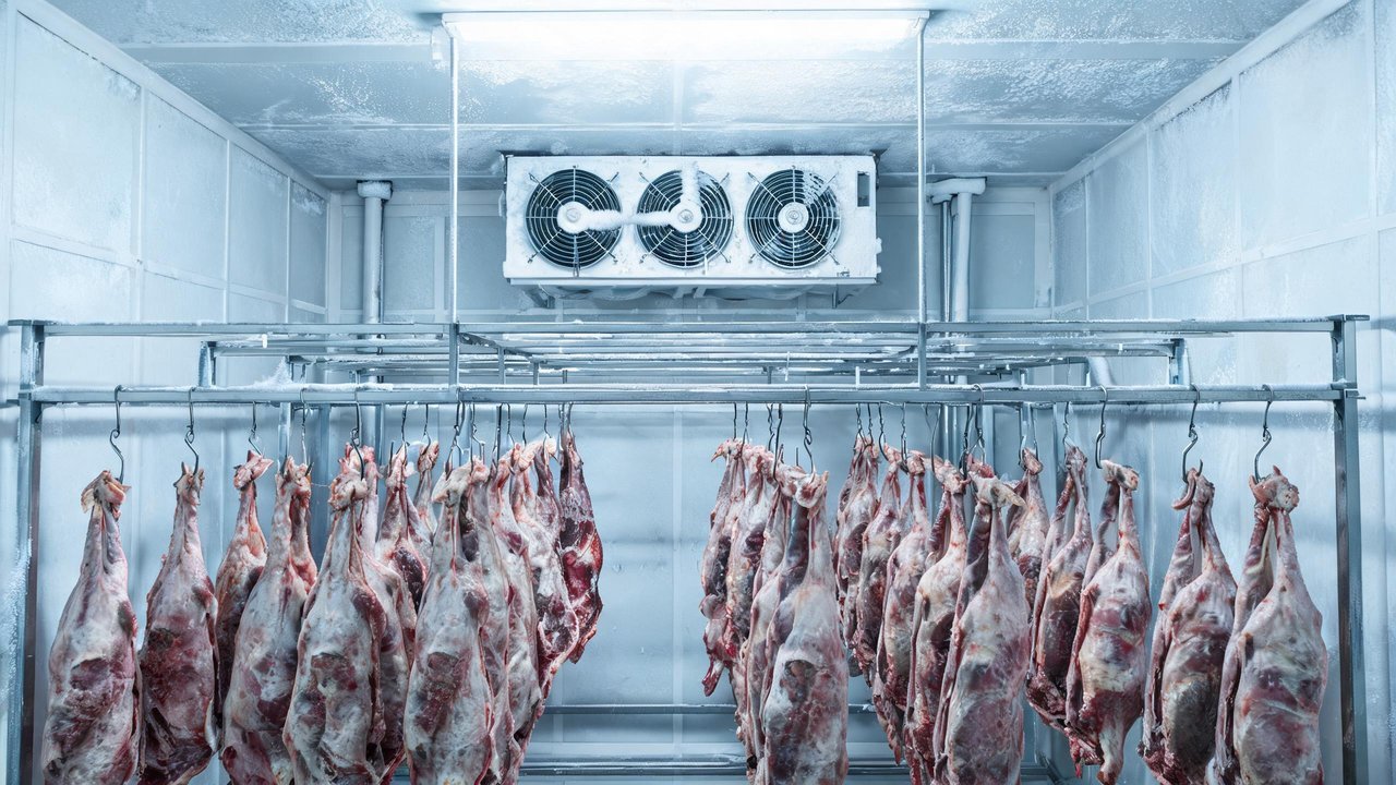 羊肉冷库内部实景