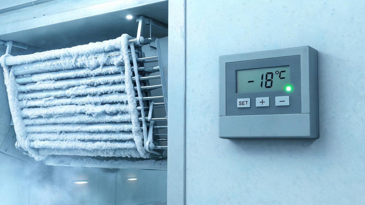 蒸发器结霜与温控面板