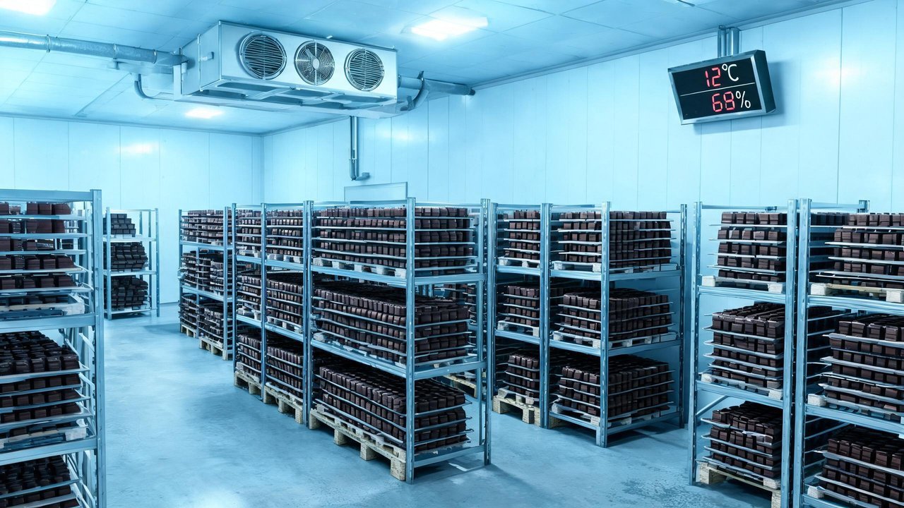 巧克力冷库内部环境
