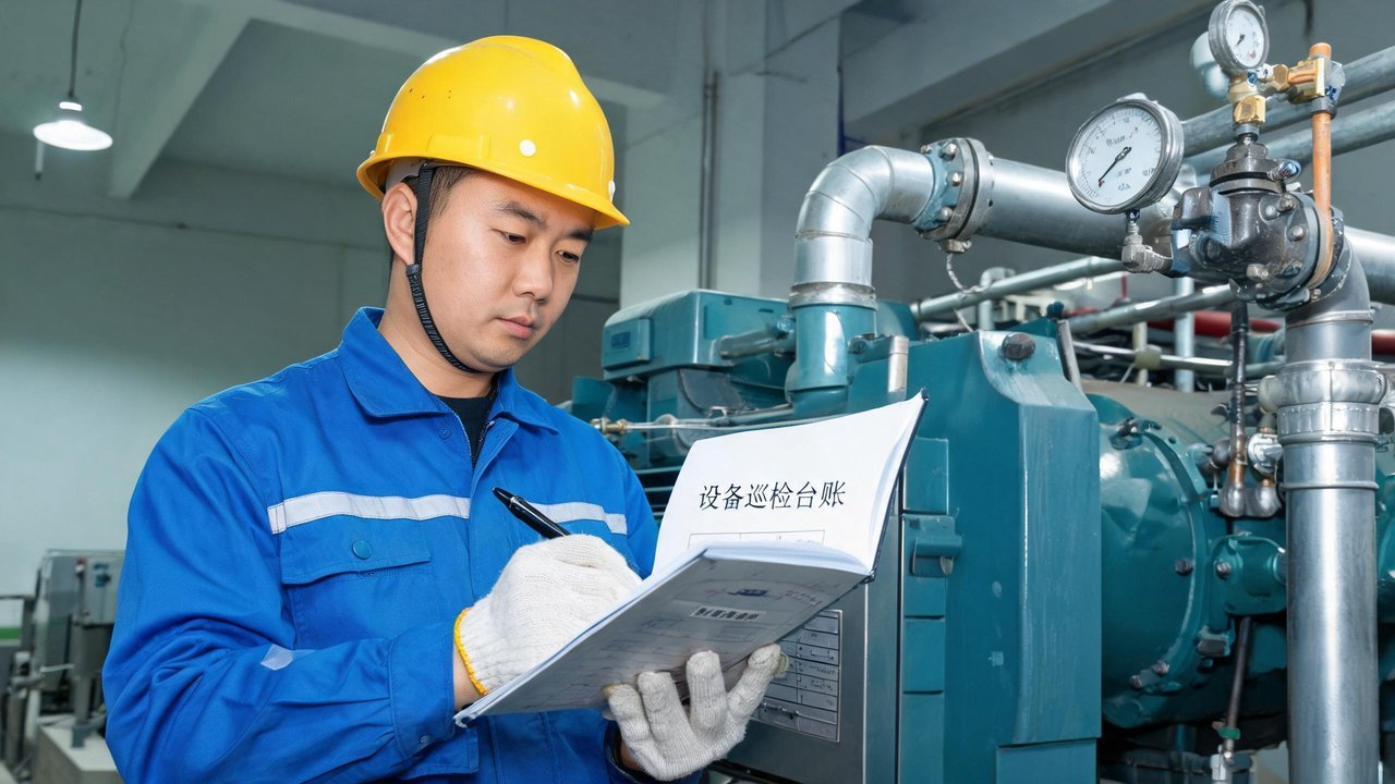 师傅检修制冷设备