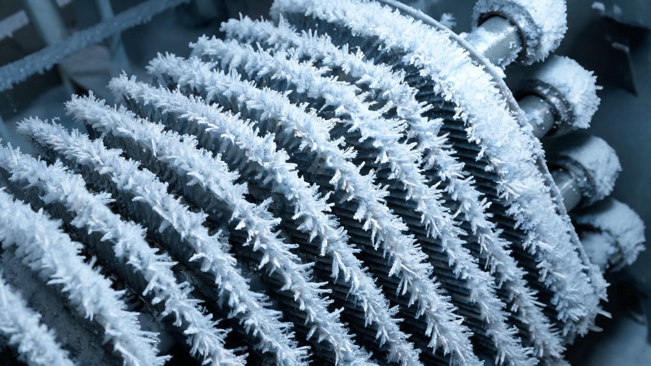 蒸发器厚霜特写