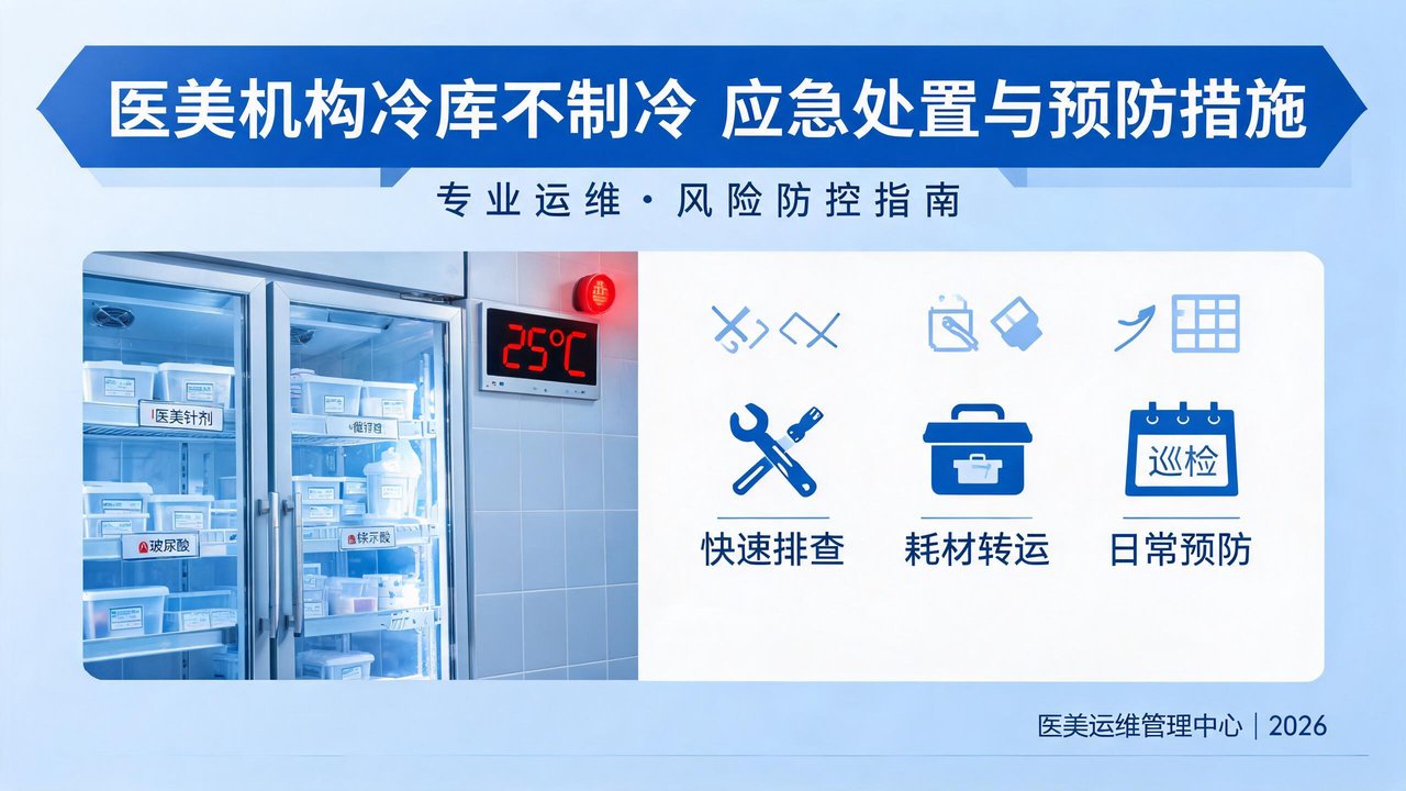 医美冷库不制冷应急处置与预防措施：30分钟黄金响应清单