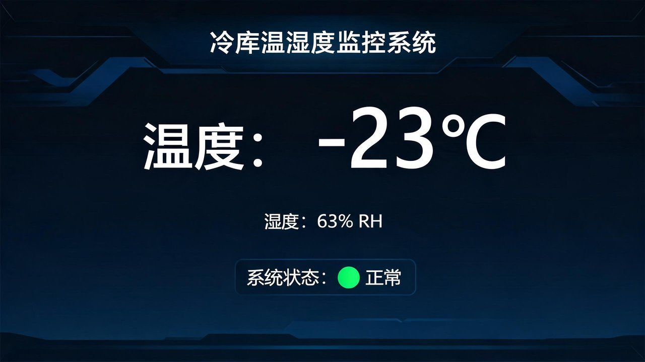 冷库温湿度监控面板