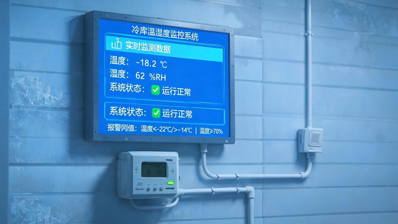 冷库温湿度监控记录仪与报警系统