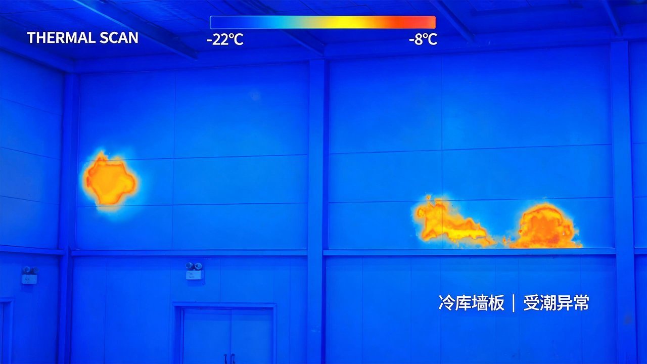红外热像仪检测受潮部位