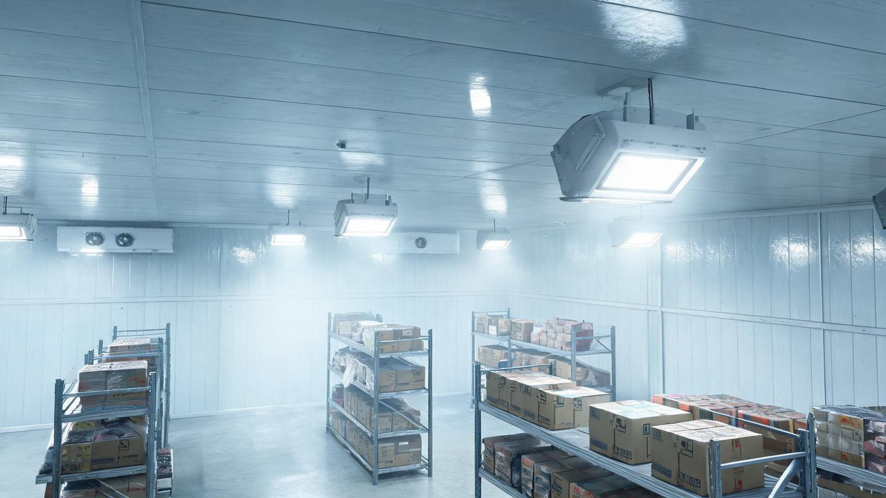 冷库库内防潮灯具实景