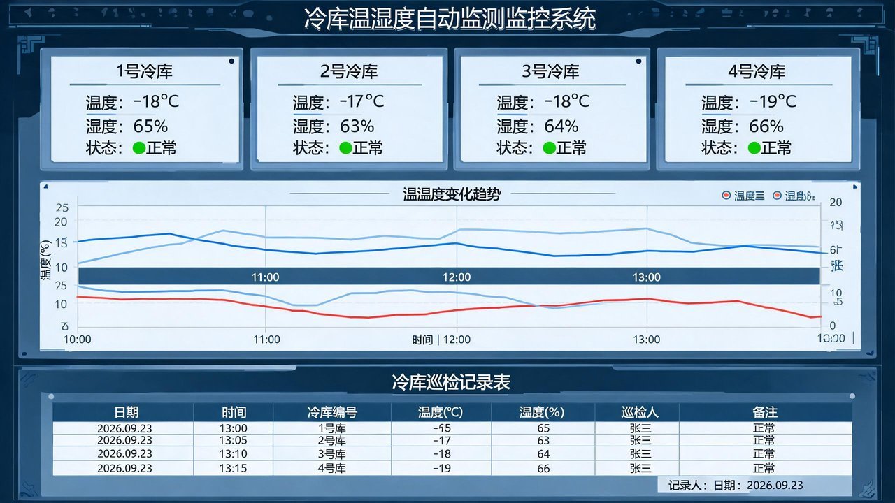 冷库温湿度自动监测与巡检