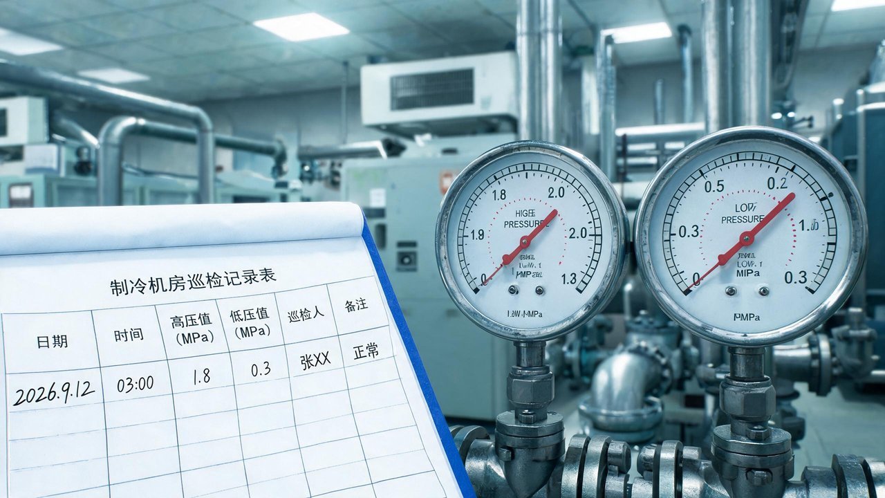 冷库管路检漏与压力记录