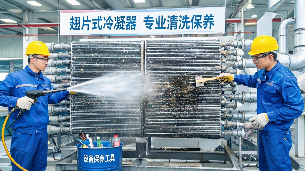 清洗翅片式冷凝器