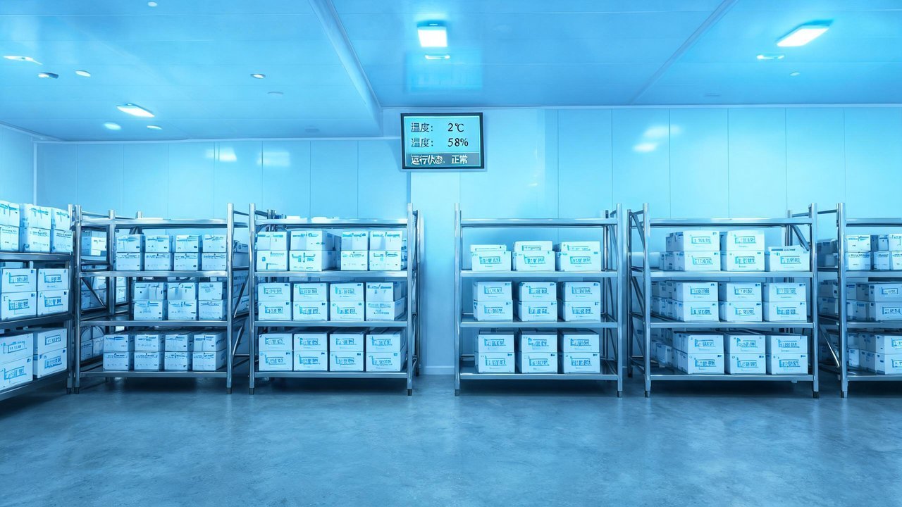 血液制品医药冷库内部实景
