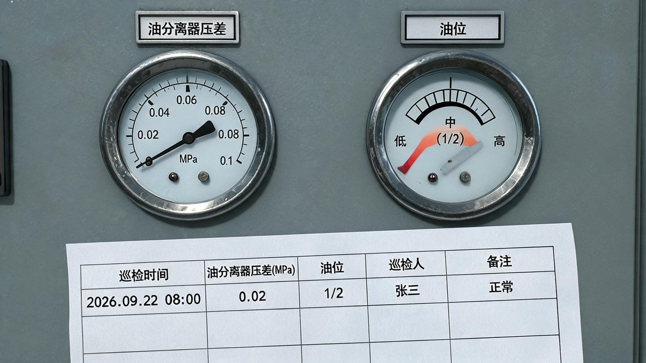 油分压差与油位巡检