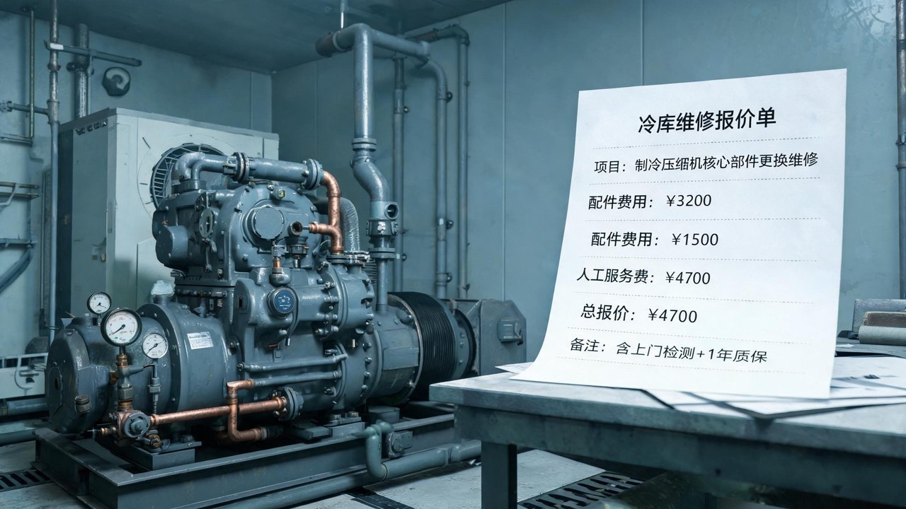 冷库维修报价答疑封面