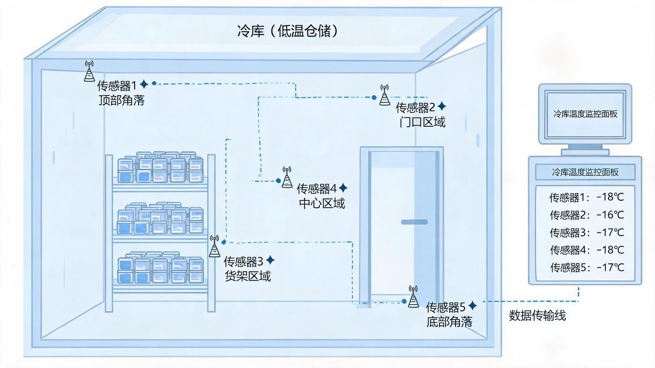 温度分布验证布点示意