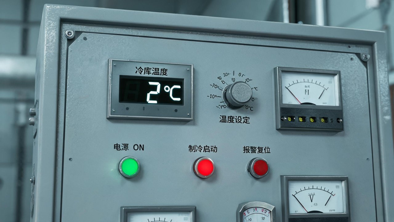 冷库电气控制柜与温度控制面板