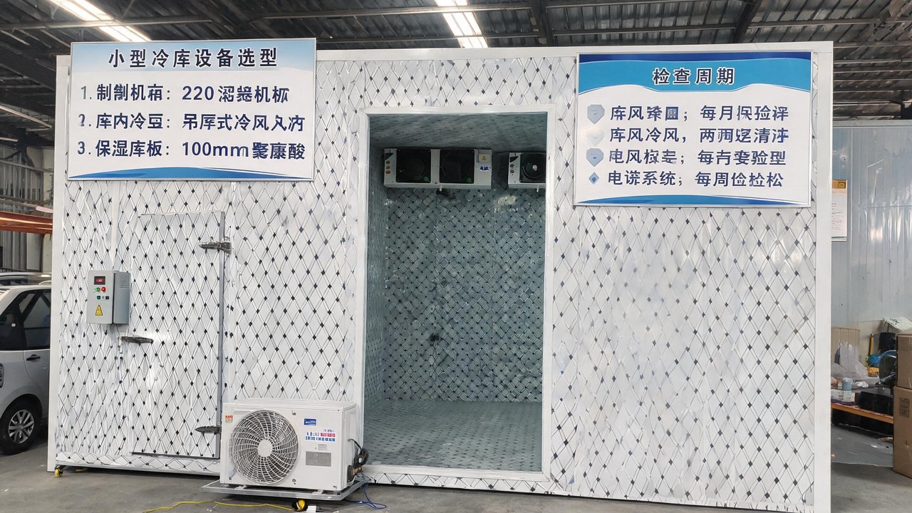 小型冷库设备选型与检查周期建议：配机四步法与五级保养清单
