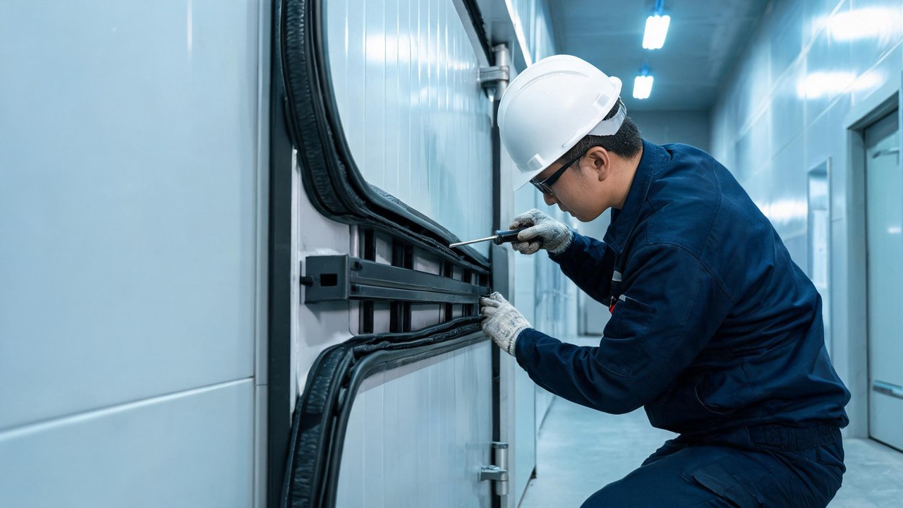 冷库平移门封条坏了怎么修？门封故障原因分析与更换技巧