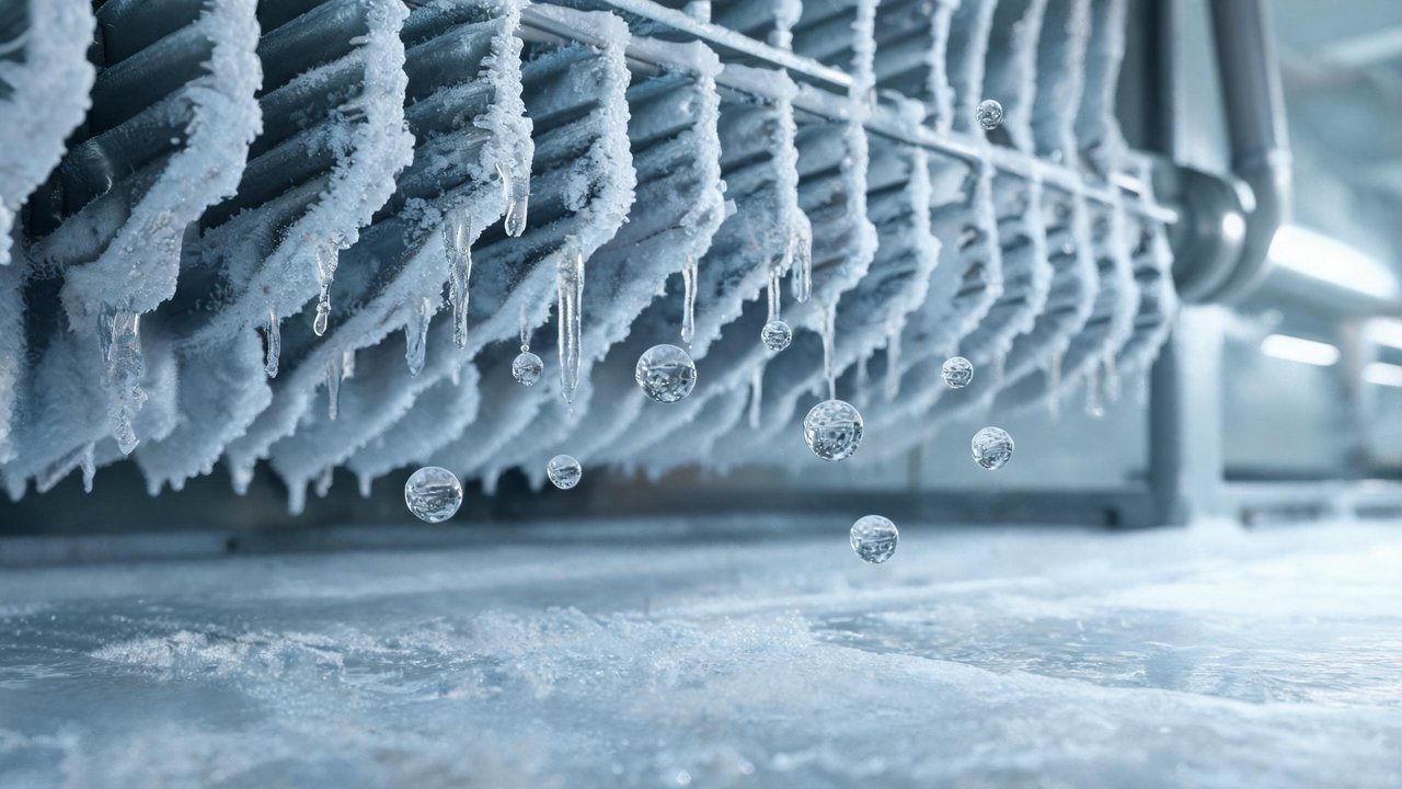 蒸发器翅片结霜滴水