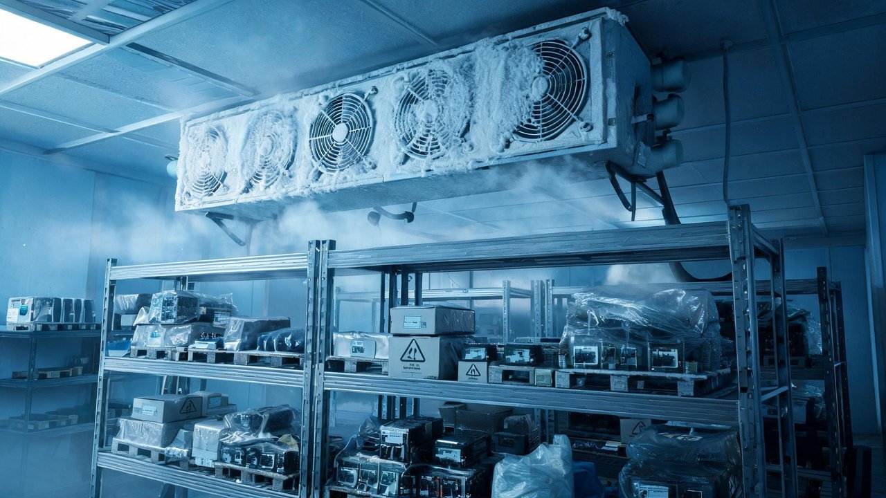 电子元器件低温冷库蒸发器结霜
