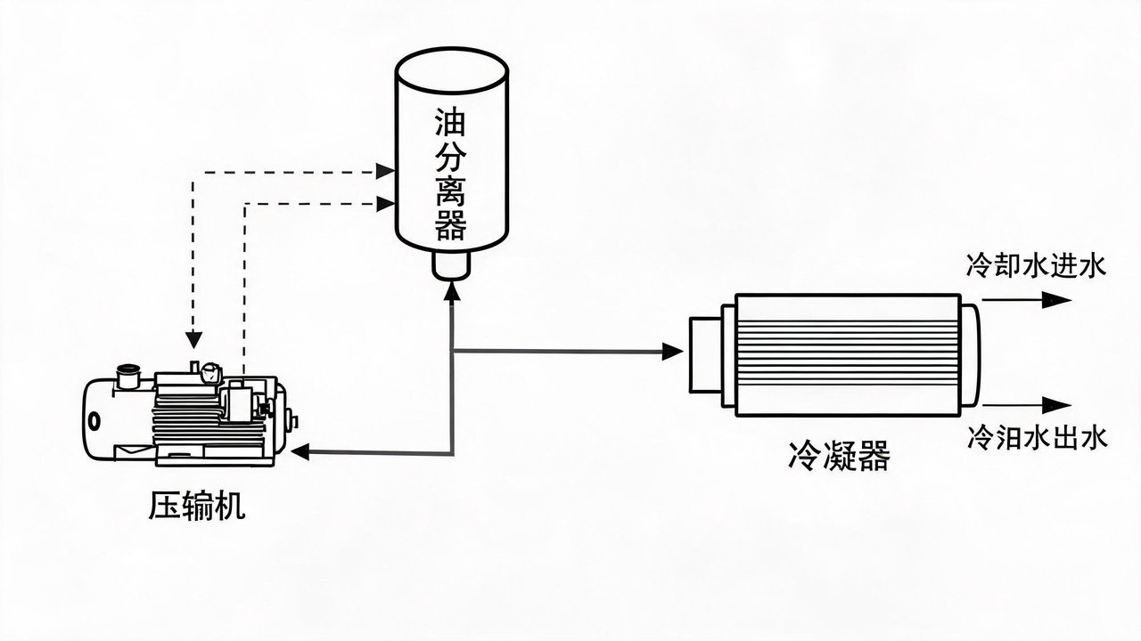 制冷系统油分离示意
