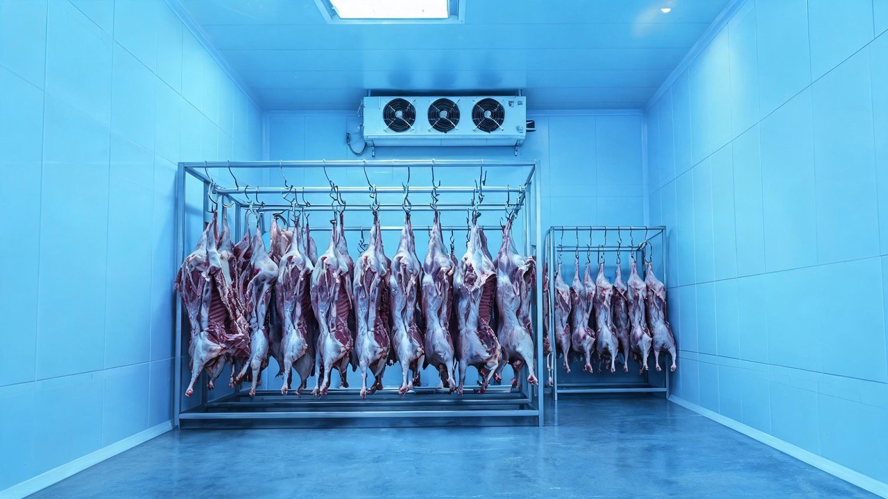 羊肉冷库内部实景