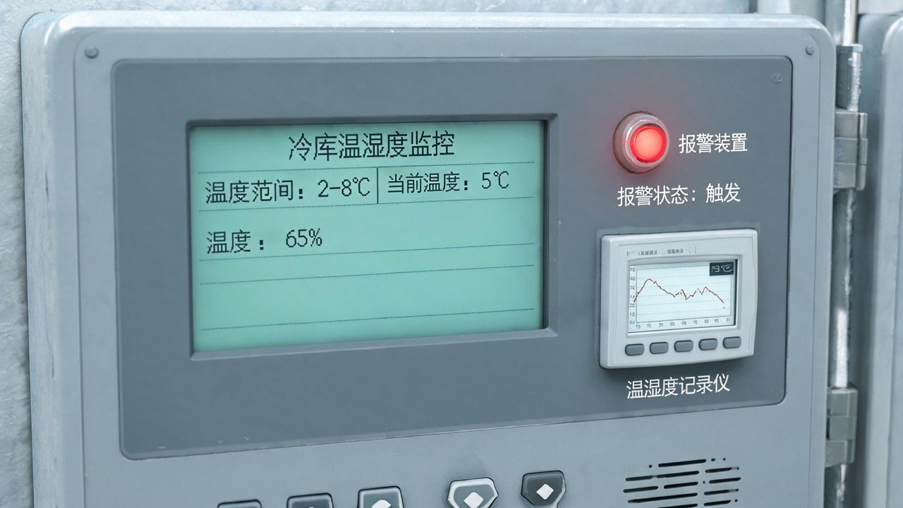 冷库温度监控与报警装置
