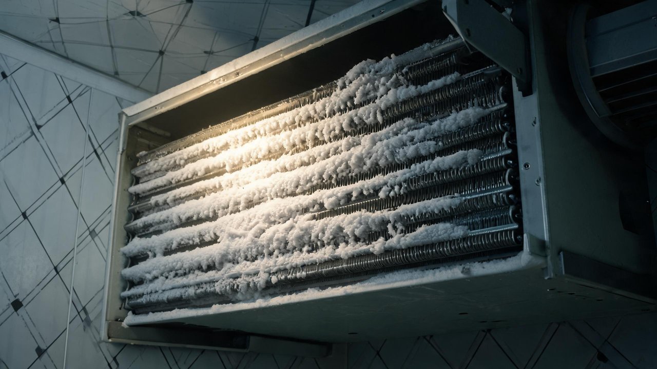 结霜的蒸发翅片需定期化霜保养