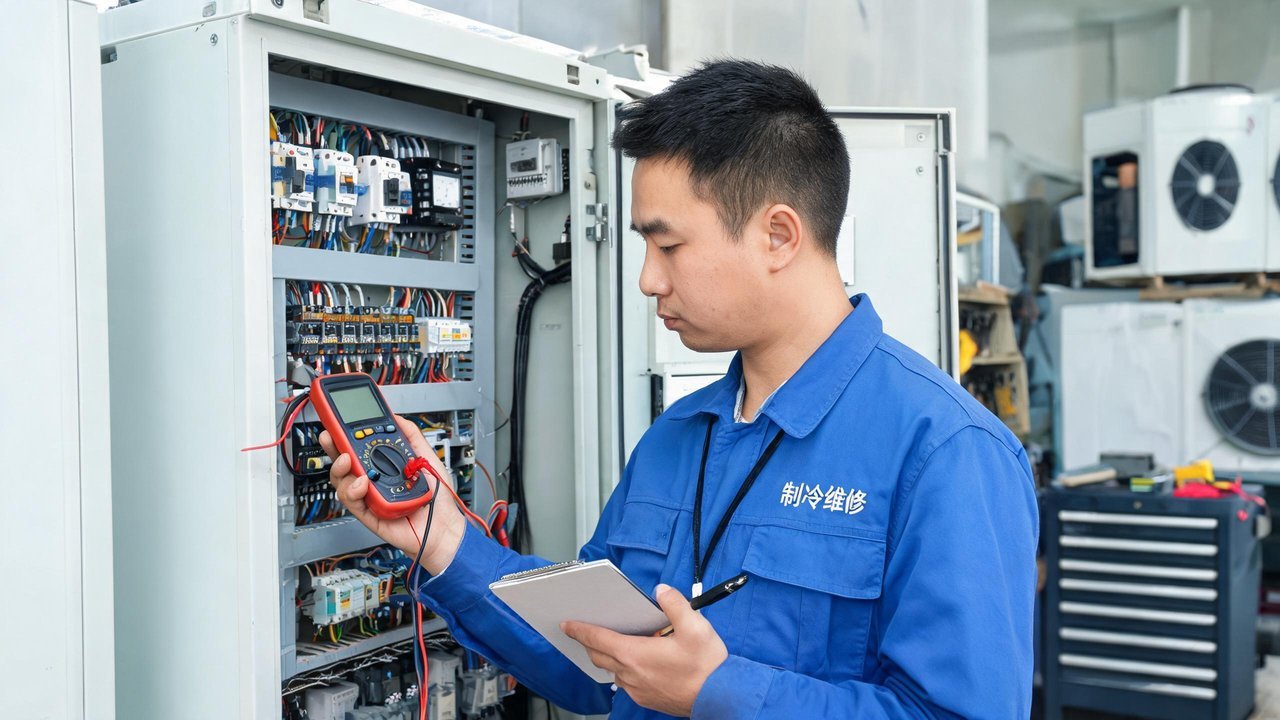 工程师现场核对维修报价