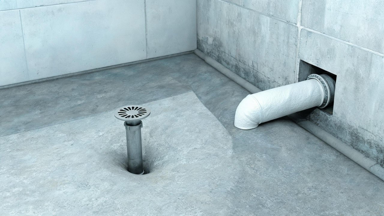 库内排水地漏与坡度检查