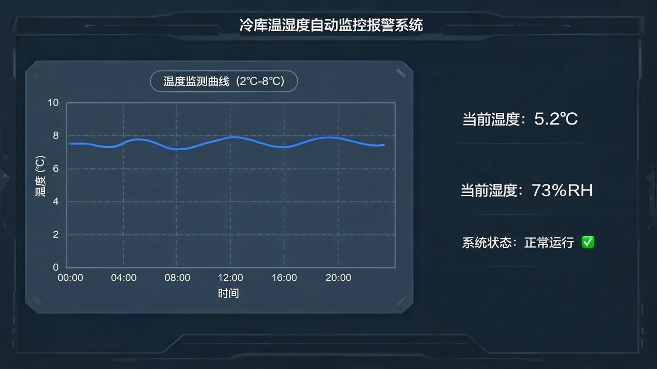 冷库温湿度自动监控报警系统